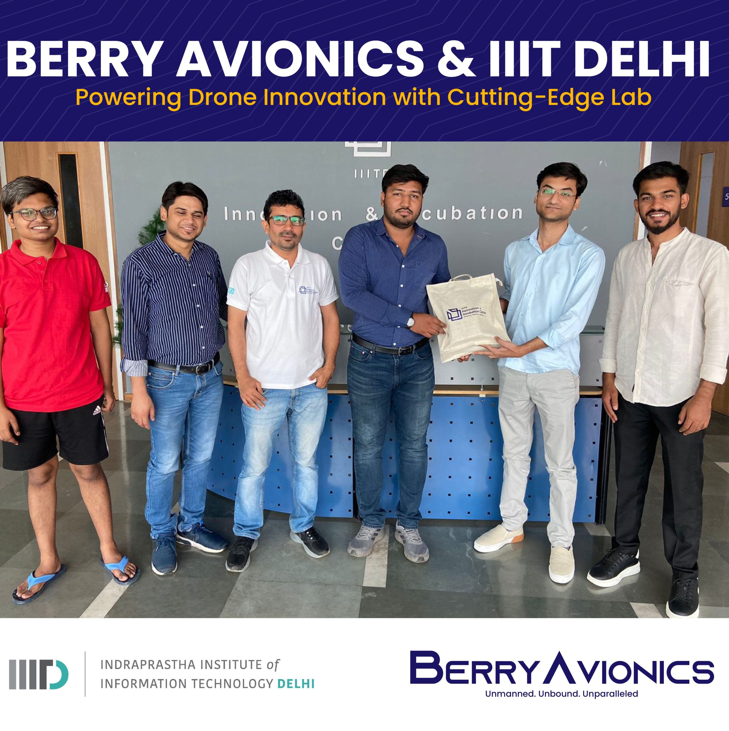 Uyes Inamdar Founder Berry Avionics at IIIT Delhi, Innocation and Incubation Center