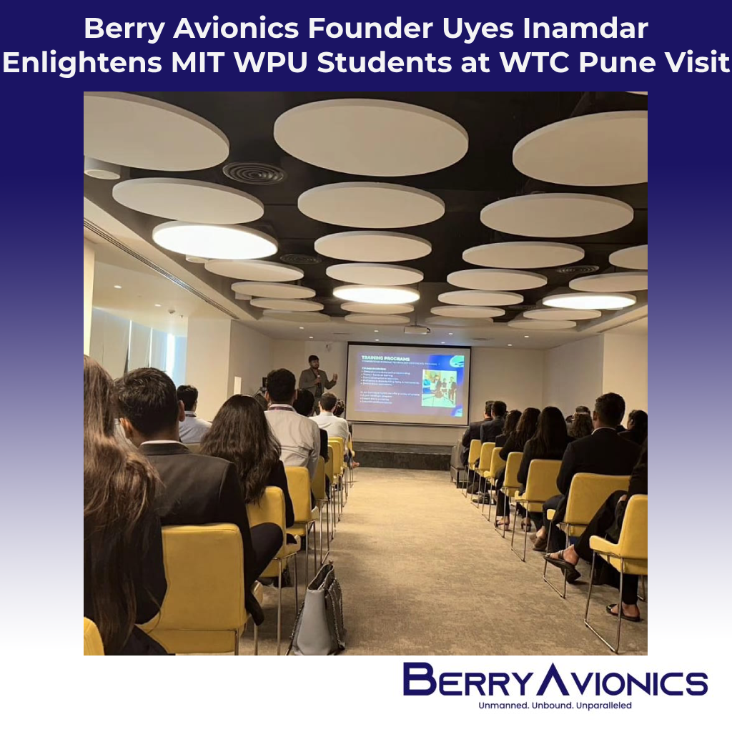 Exploring Innovations: Berry Avionics Founder Uyes Inamdar Enlightens MIT WPU Students at WTC Pune Visit